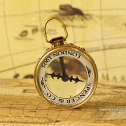 Magnifying Map Reader Spencer Compass |Shiny Brass, Needle Stop | Collector's Gift & Wooden Box - Image 7