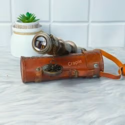 16.5" Dollond London Telescope | Antique Brass, 4-Pipe Extendable | Nautical Collectible & Decor Gift - Image 4