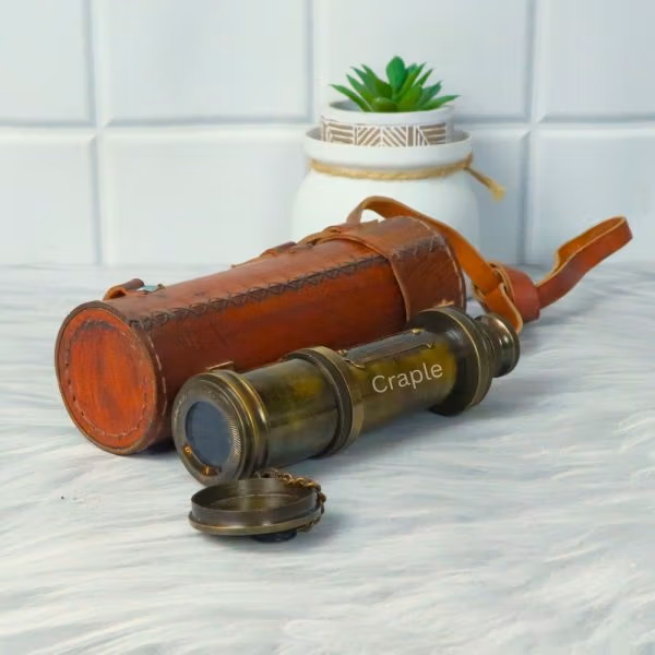 16.5" Dollond London Telescope | Antique Brass, 4-Pipe Extendable | Nautical Collectible & Decor Gift - Image 3