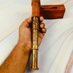 Antique Brass Dollond London 1920 Telescope - Image 4