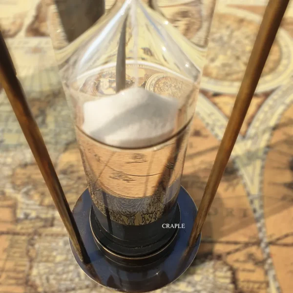 antique liquid hourglass bottom