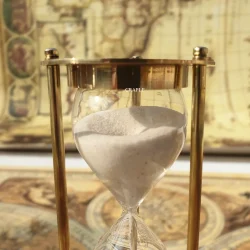 antique nautical hourglass