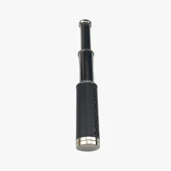 Handmade Antique Brass Telescope with Black Leather Wrap - Image 2