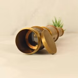 20" Victorian Marine Telescope Antique Brass | 5-Pipe Extendable, Achromatic Lens | Nautical Decor & Gift with Rosewood Box - Image 2