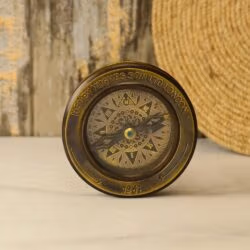 Henry Hughes Antique Brass Desk Reading Compass