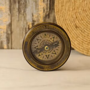 Henry Hughes Antique Brass Desk Reading Compass