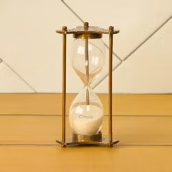 5-Minute Antique Brass Hourglass