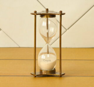 5-Minute Antique Brass Hourglass
