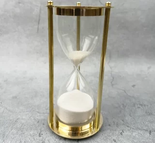 Golden Brass Hourglass
