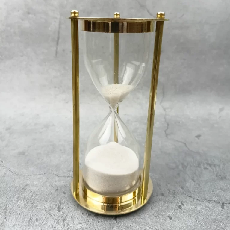 Golden Brass Hourglass