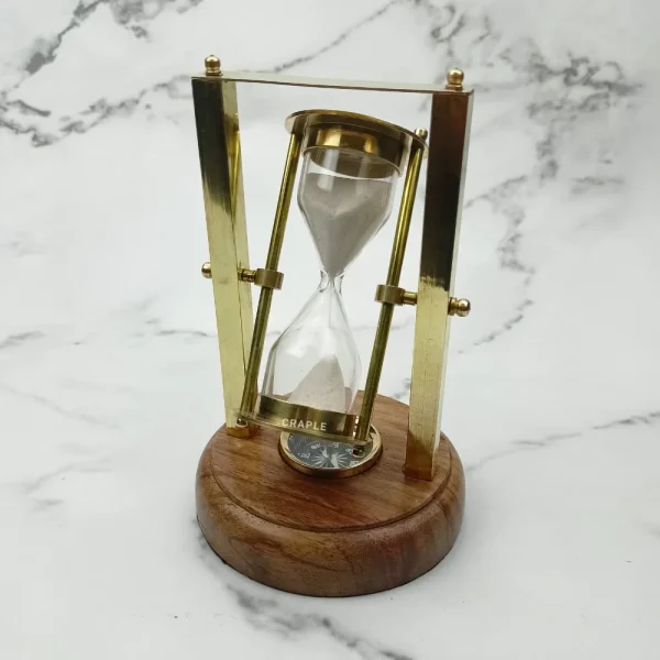 Vintage Brass Rotation Hourglass