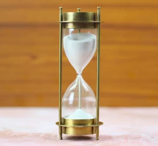 Buy Online Antique Brass Compass-Enhanced Hourglass