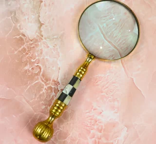 Chess Design Handcrafted Magnifying Glass