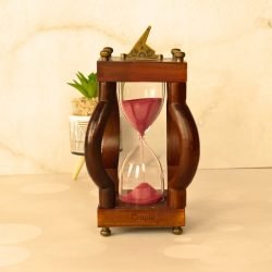 Sundial Personalized Wood Hourglass - Image 6