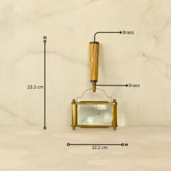 Fluted Handle Rectangular Magnifier | Antique or Shiny Finish | Wide View Reading Aid & Desk Decor - Image 5