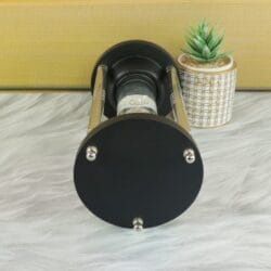 3-Min White Sand Floating Hourglass | Black Wood & Polished Steel | Modern Kinetic Desk Decor & Gift - Image 4