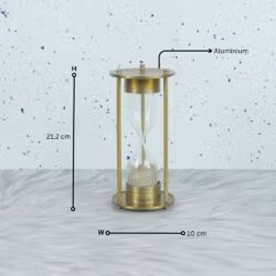 Premium Decor Masterpiece 5 Min Aluminium Hourglass - Image 5