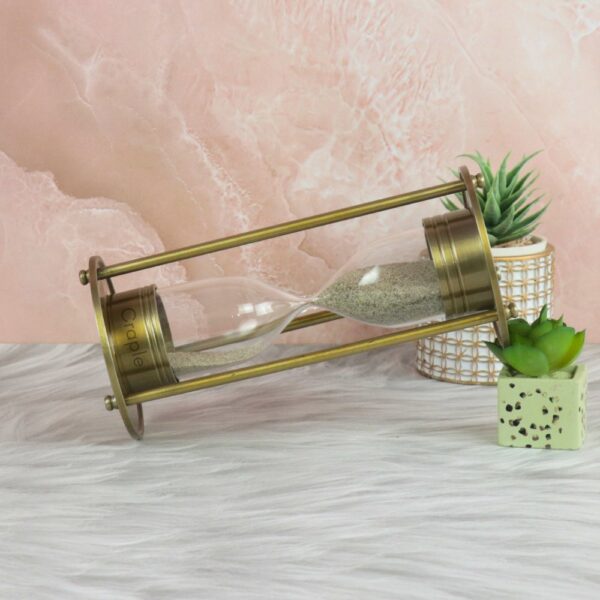 Premium Decor Masterpiece 5 Min Aluminium Hourglass - Image 2