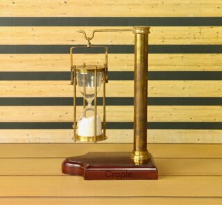 Hanging Brass Hourglass