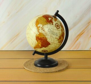 Black Antique Brass Globe