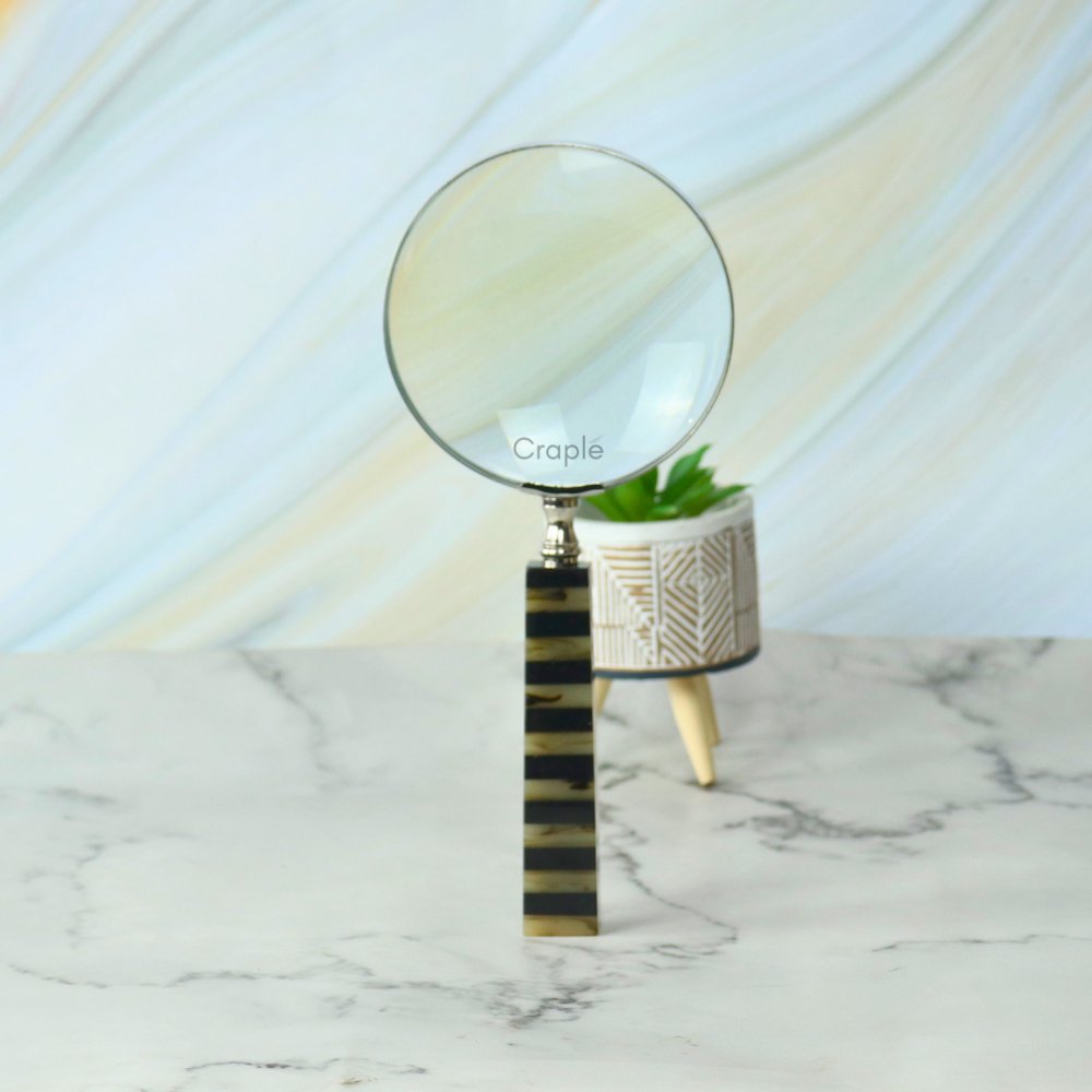 Handheld Brass Vintage Magnifying Glass