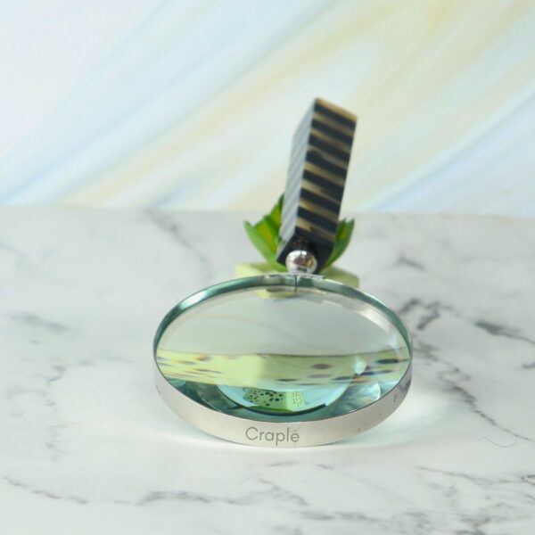 Handheld Brass Vintage Magnifying Glass - Image 3