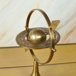 Brass Celestial Armillary Sphere | Antique Finish with Arrow | Historical Desk Decor & Unique Collector's Gift - Image 4