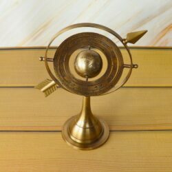 Brass Celestial Armillary Sphere | Antique Finish with Arrow | Historical Desk Decor & Unique Collector's Gift - Image 3