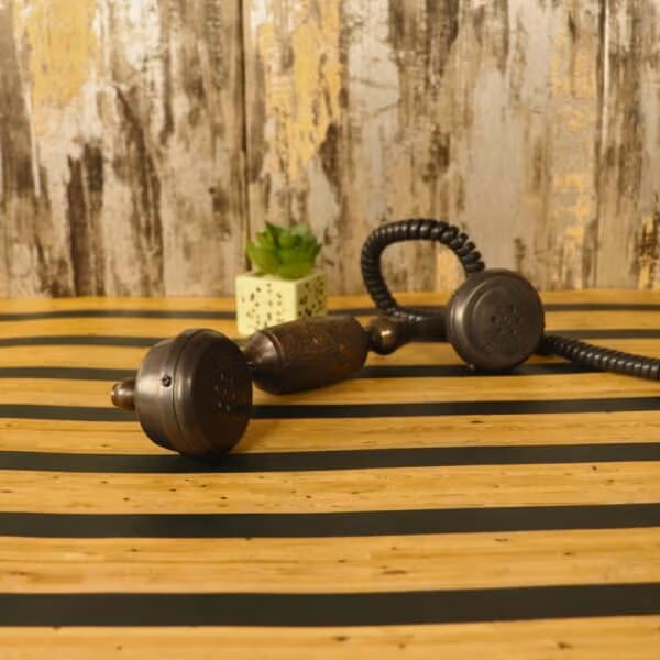 Brass Rotary Dial Telephone | Antique & Shiny Finish | Retro Home Decor & Functional Landline - Image 4