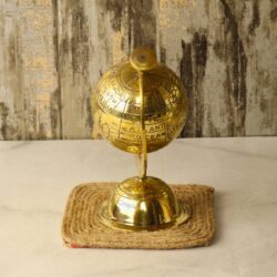 Handmade Brass Decorative Globe | Engraved World Map, Detachable Sphere | Desk Decor & Unique Gift Accent - Image 2
