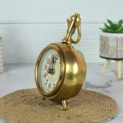 Medium Size Decorative Desk Table Top Aluminum Clock - Image 3