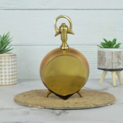 Medium Size Decorative Desk Table Top Aluminum Clock - Image 4