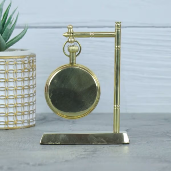 Table Top Solid Brass Handcrafted Clock 4