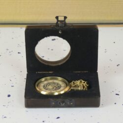 Dragon Motif Dial Pocket Watch | Shiny Brass, Miyota Movement, Roman Numerals & Chain | Fantasy Inspired Timepiece Gift - Image 3