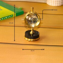 Victoria London Orb Desk Clock | Shiny Brass, Visible Mechanism | Elegant Tabletop Decor & Gift - Image 5