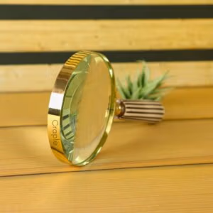 Vintage Style Brass Magnifying Glass