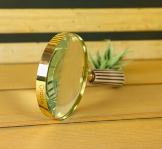 Vintage Style Brass Magnifying Glass