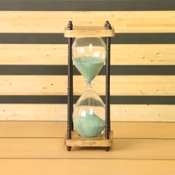 Brass & Wood Handcrafted Sand Timer