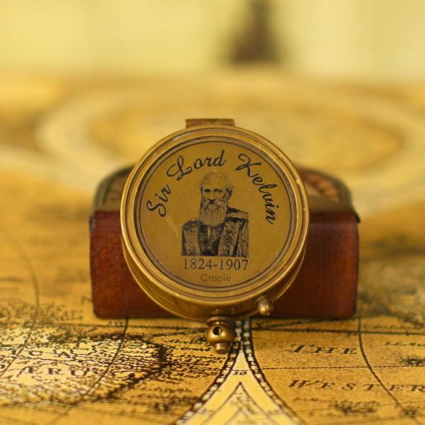 Handcrafted Dori Sundial Compass | Antique Brass, String Gnomon, Pocket Size | Historical Timekeeping & Collector's Gift - Image 1