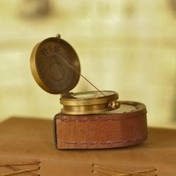 Handcrafted Dori Sundial Compass | Antique Brass, String Gnomon, Pocket Size | Historical Timekeeping & Collector's Gift - Image 2