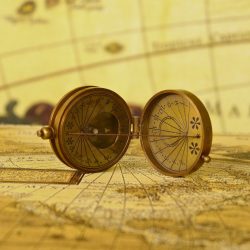 Handcrafted Dori Sundial Compass | Antique Brass, String Gnomon, Pocket Size | Historical Timekeeping & Collector's Gift - Image 4