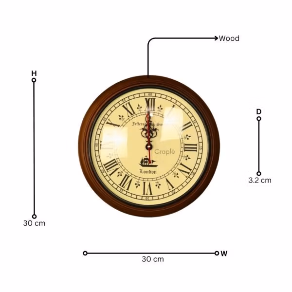 Beautiful Design Vintage Style Decorative Home/Office Wall Clock - Image 6