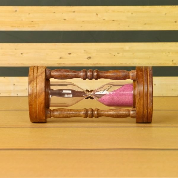Rosewood Pink Sand Beautiful Handcrafted Sand Timer, Best for Decor & Gifting - Image 4