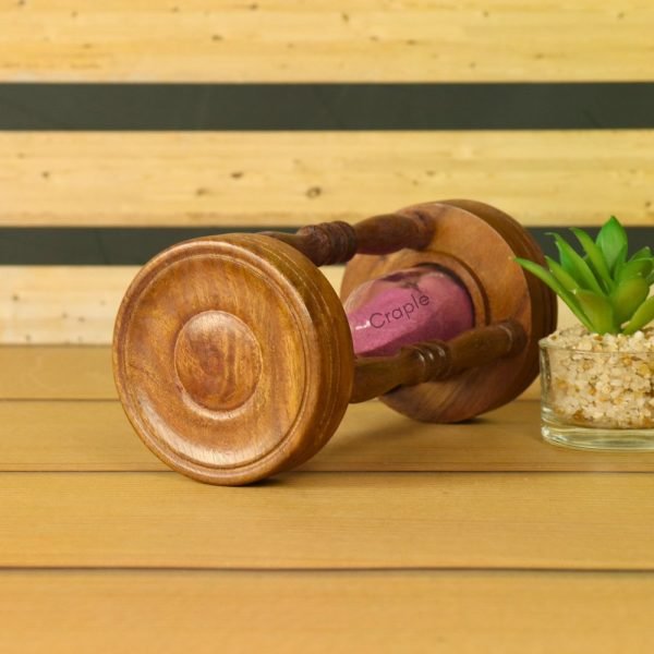 Rosewood Pink Sand Beautiful Handcrafted Sand Timer, Best for Decor & Gifting - Image 3