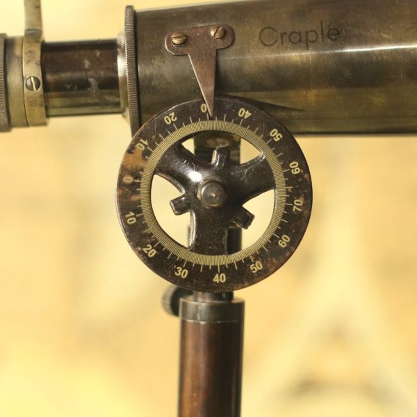 Kelvin & Hughes Double Barrel Antique Brass Telescope with Angle Tilt | Extendable Spotting Scope, Foldable Tripod | Nautical Decor & Gift - Image 6
