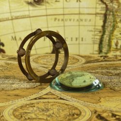 Nautical Brass Desk Magnifier and Paperweight A Marine-Inspired Gift - Image 3