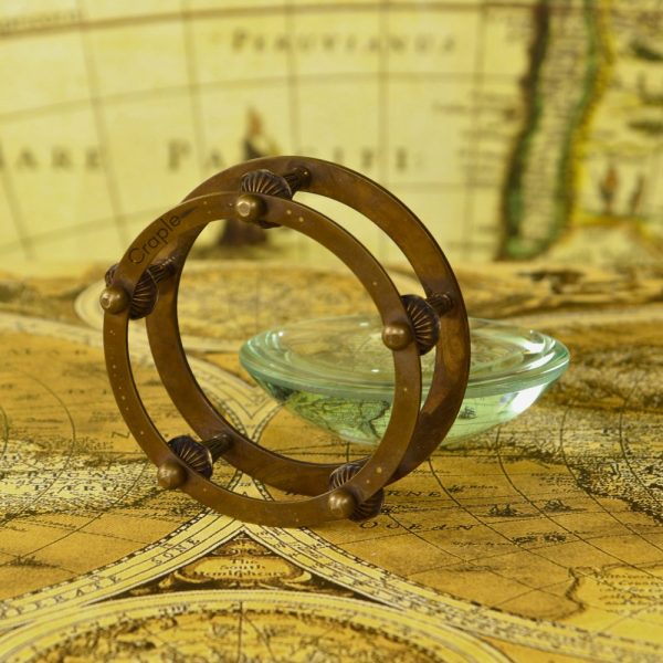 Nautical Brass Desk Magnifier and Paperweight A Marine-Inspired Gift - Image 4