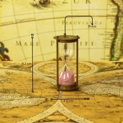 Makers To The Queen Mad Over Decor 1 Min Small Size Brass Made Antique Sand Timer - Image 5