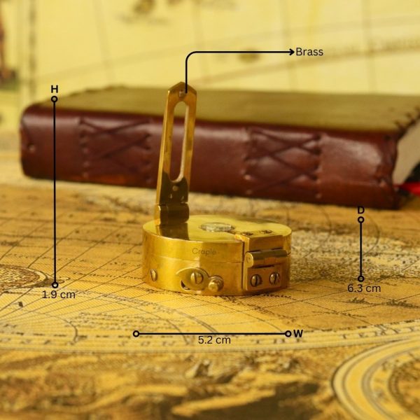 Pocket Size Brass Nautical Handcrafted Brunton Compass - Image 6
