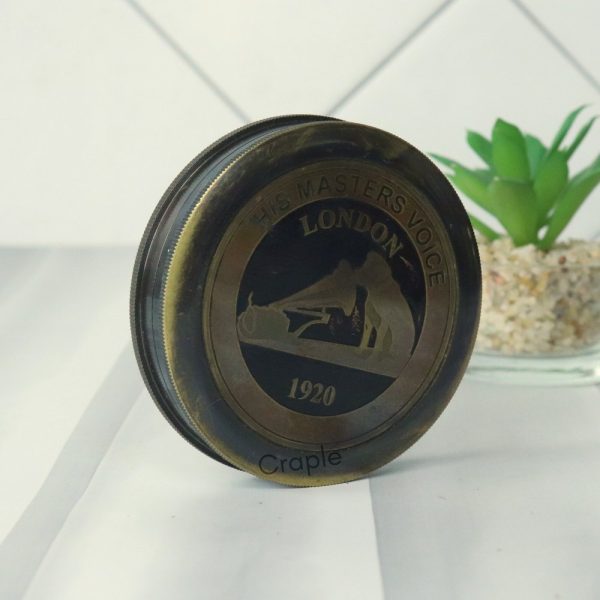 Robert Forest Masters Voice London 1920 Vintage Brass Antique Poem Compass - Image 7